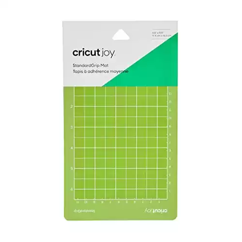 Cricut Joy StandardGrip Mat 4.5" x 6.5" Reusable Cutting Mat for Crafts with Protective Film, Use with Cardstock, Iron On, Vinyl and More, Compatible with Cricut Joy Machine