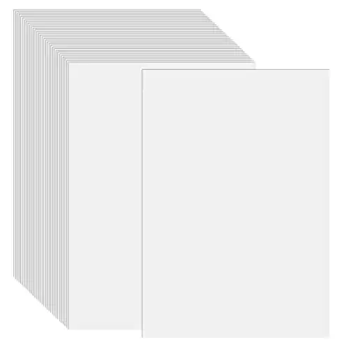 100 Sheets White Colored Cardstock Thick Paper, A4 Medium Weight 70lb Cover Card Stock for Crafts and DIY Cards Making, Brochure Award and Stationery Printing, Scrapbook Supplies