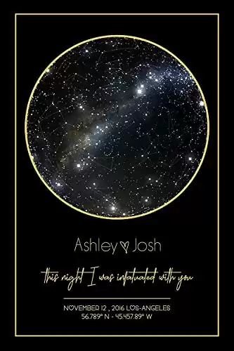 Personalized Star Constellation Map Night Sky Poster