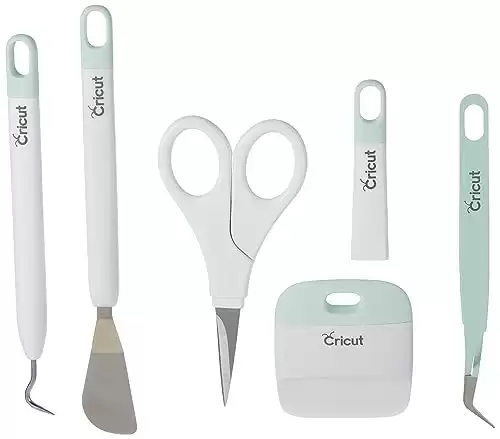 Cricut Basic Tool Set - 5-Piece Precision Tool Kit for Crafting and DIYs, Perfect for Vinyl, Paper & Iron-on Projects, Great Companion for Cricut Cutting Machines, Mint