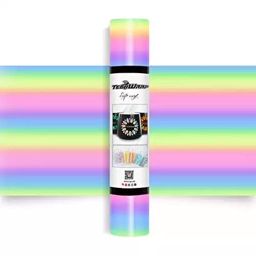 TECKWRAP Holographic Vinyl Glossy Candy Color Adhesive Vinyl