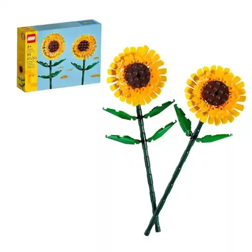 LEGO Sunflowers Building Kit, Artificial Flowers for Home Décor