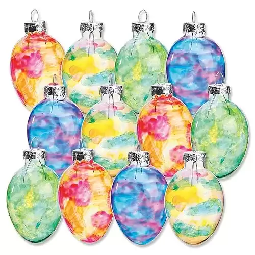 Lillian Vernon Stained Glass Easter Egg Ornaments
