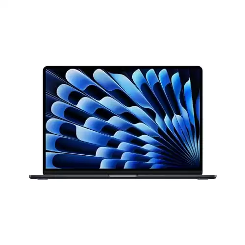 Apple 2024 MacBook Air 15-inch Laptop with M3 chip: 15.3-inch Liquid Retina Display, 8GB Unified Memory, 256GB SSD Storage, Backlit Keyboard, 1080p FaceTime HD Camera, Touch ID; Midnight