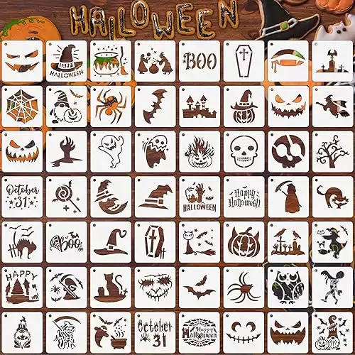 Halloween Stencils, 56 Pack Painting Stencils